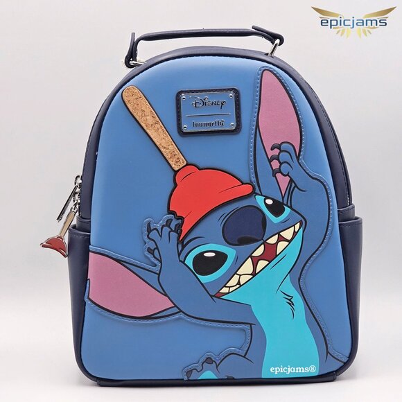 Loungefly Disney Lilo Stitch Plunger Stitch Mini Backpack